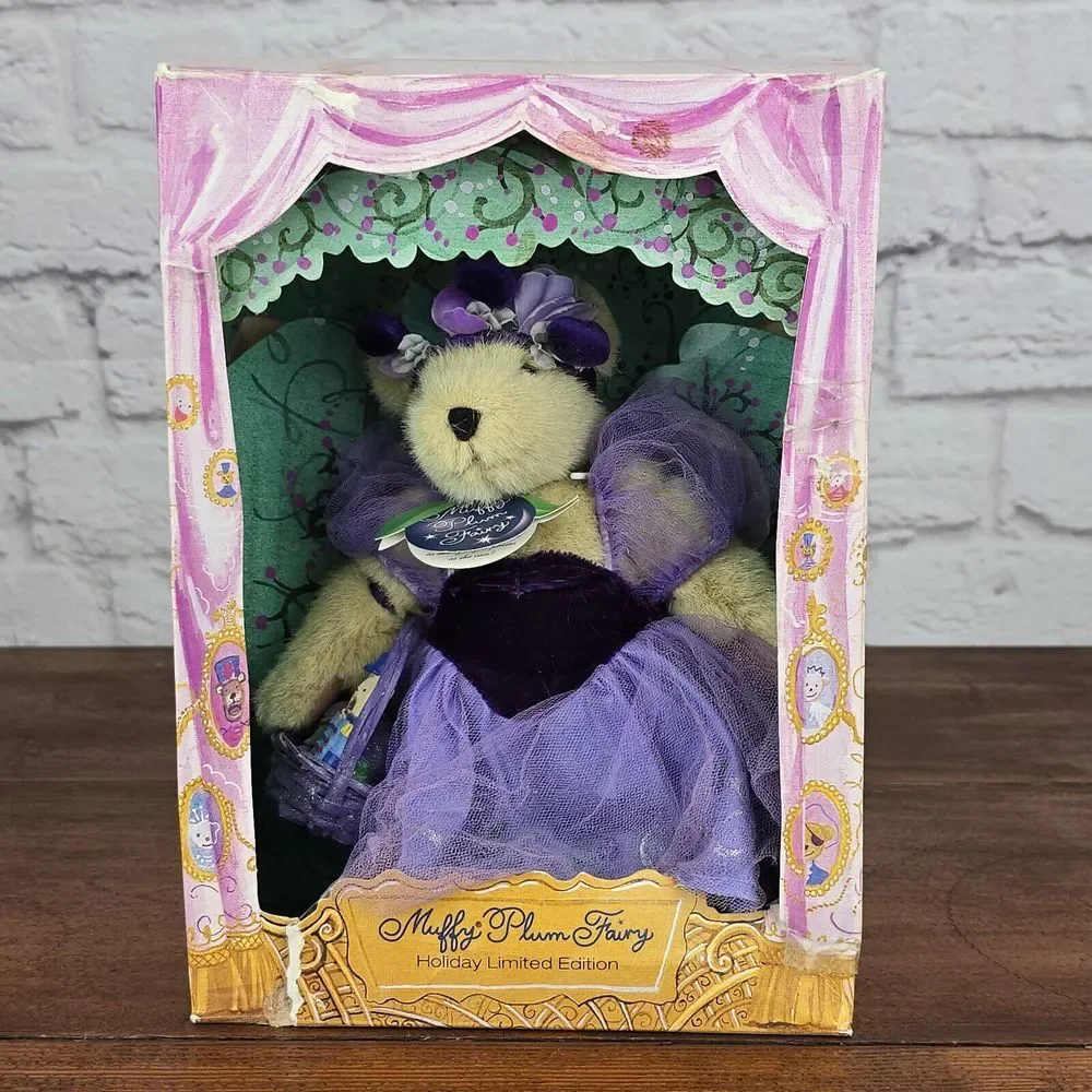 Muffy VanderBear Plum Fairy Holiday‎ Limited Edition 1998 w/ Box & COA